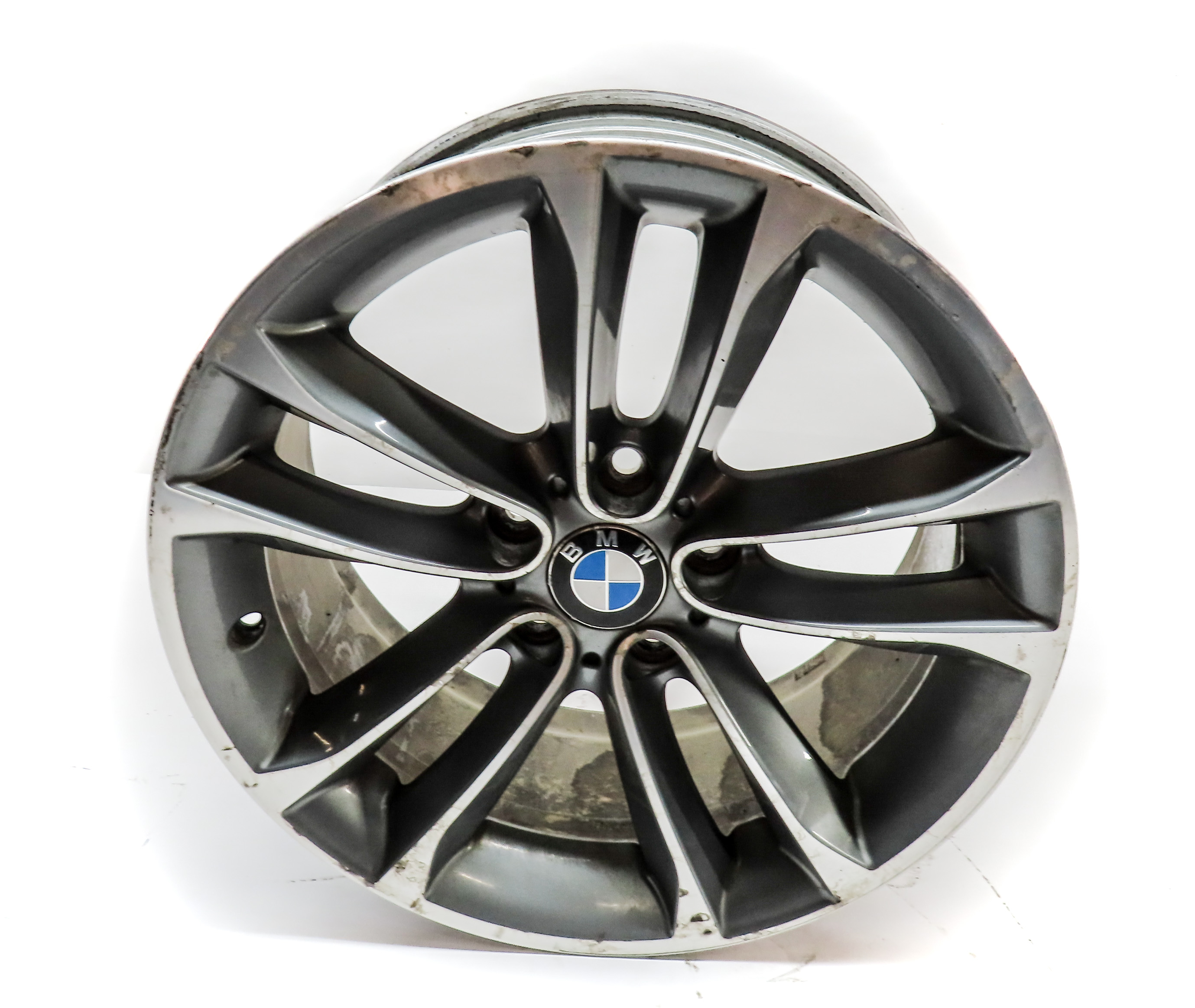 12-15 BMW X1 E84 FRONT or REAR 18X8 ALLOY 10 DOUBLE SPOKE WHEEL RIM  — exact item pictured